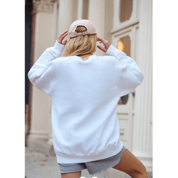 Show Me Your Mumu Stanley Sweatshirt Medium Apres Ski Club Oversized Crewneck - Picture 10 of 14